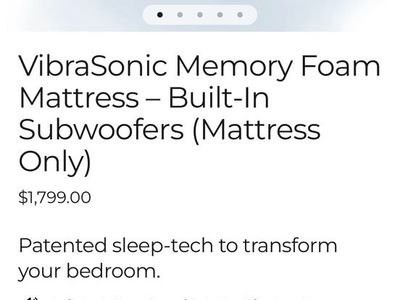 Memory Foam Mattress – Built‑In Subwoofers