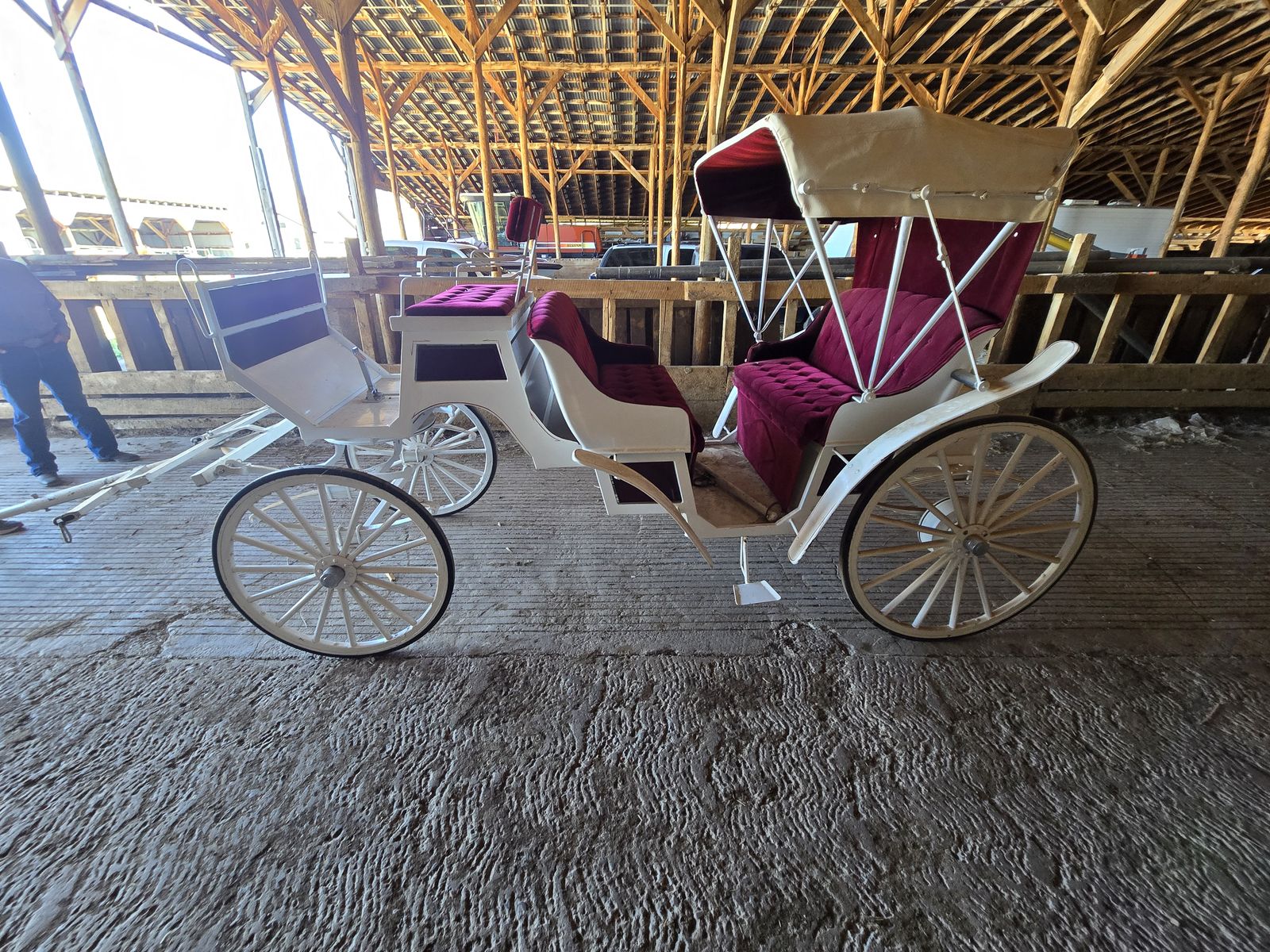 Horse Drawn Carriage and People Wagon