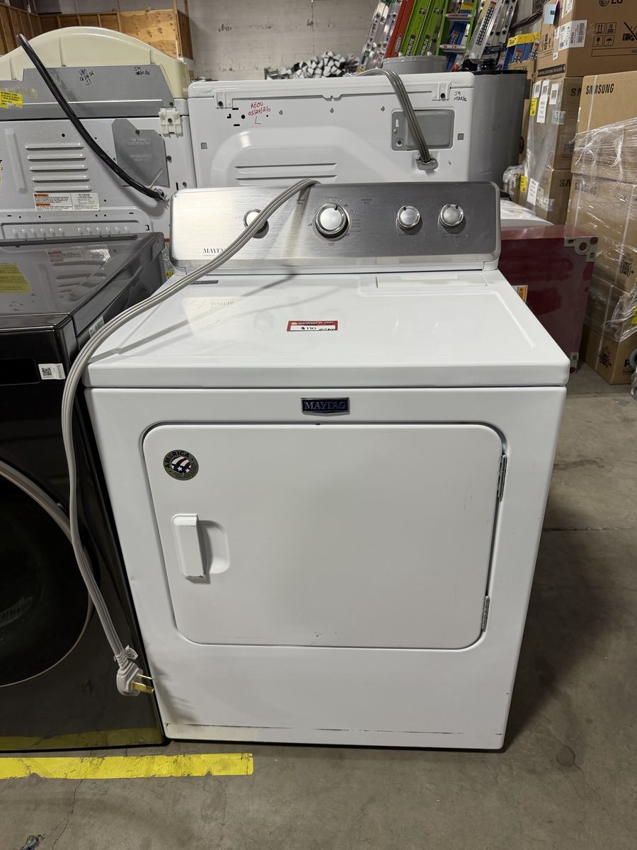 Maytag White Electric Top Load Dryer - Reliable Clothes Drying Solution