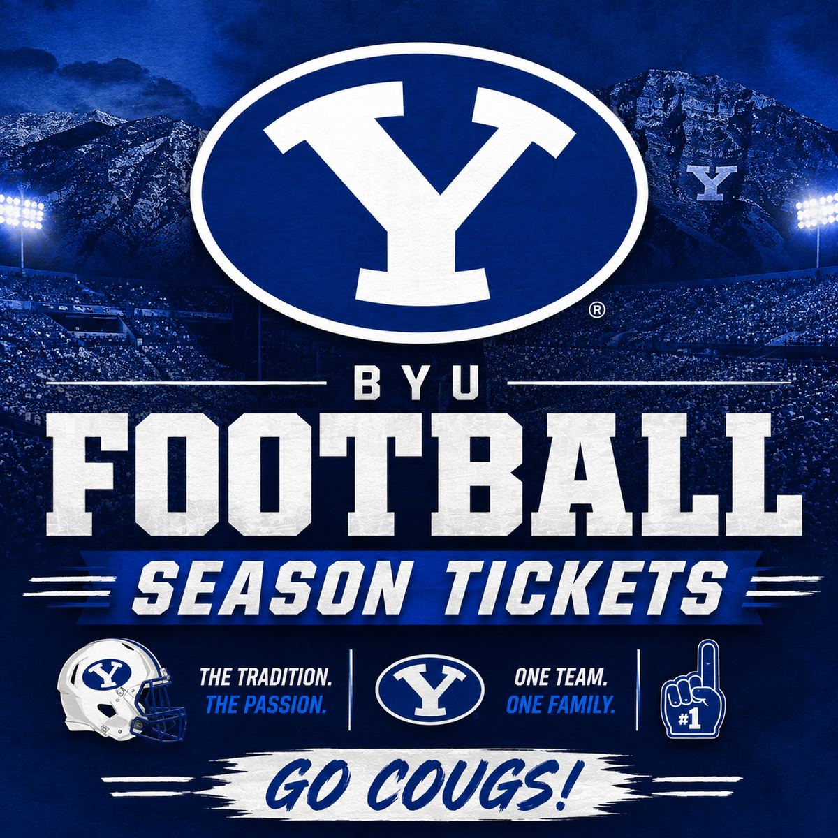 BYU Cougars Football Season Tickets - 4 Available