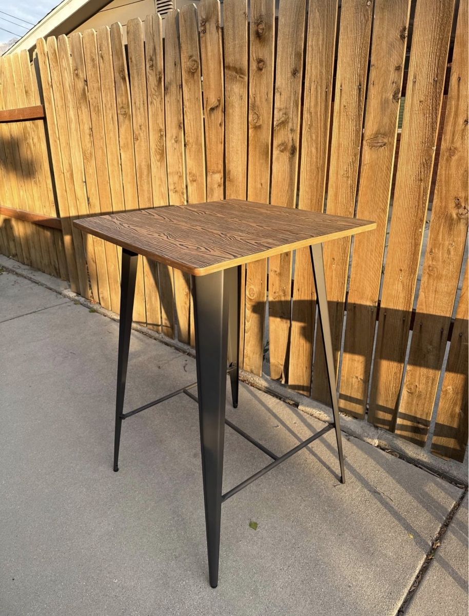 Lumisource industrial pub table