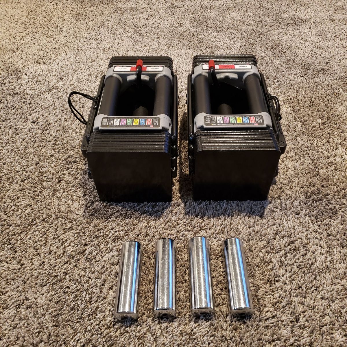 Powerblock Adjustable Dumbbells (5-50 lbs.) Great Condition!