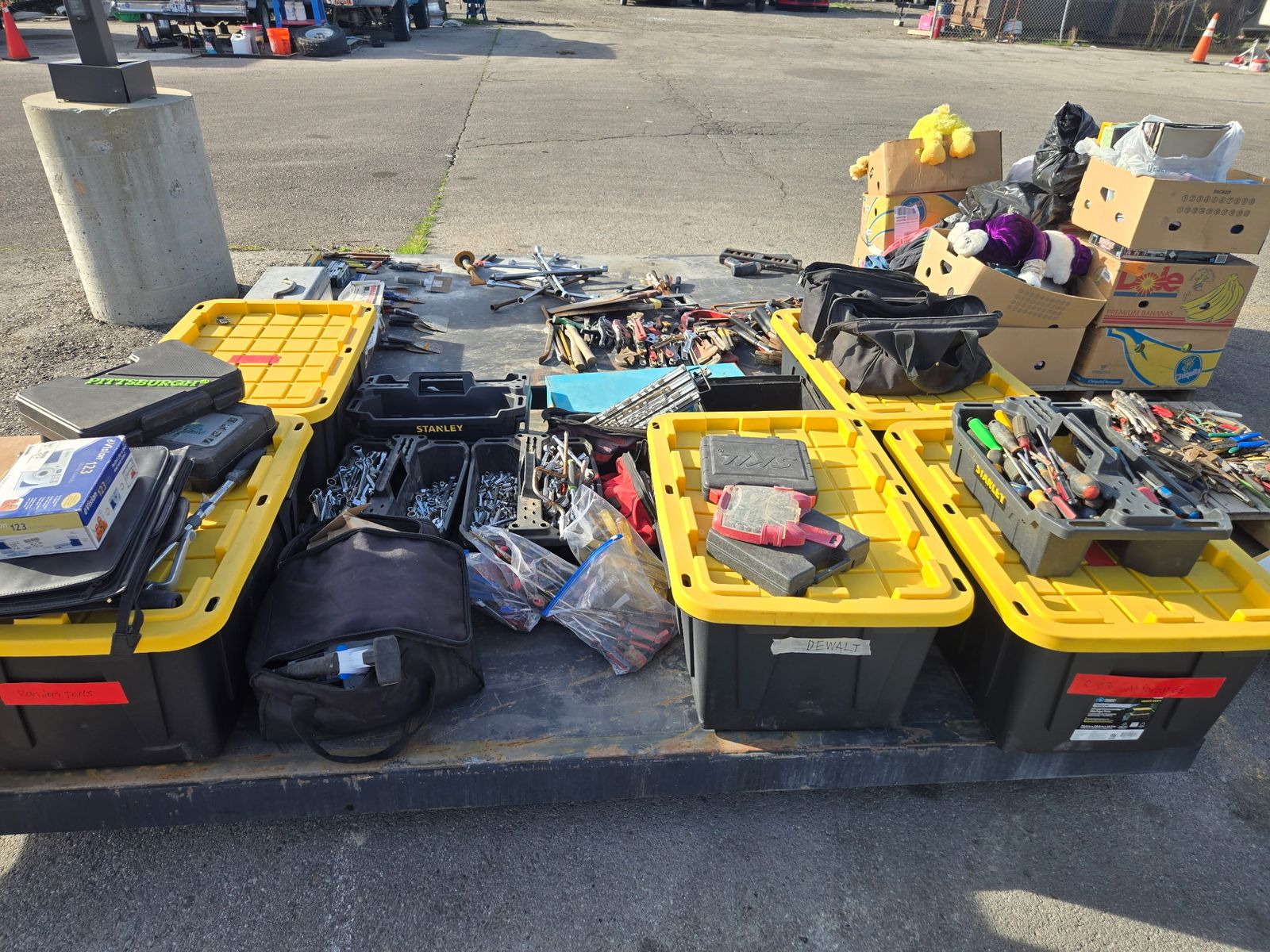 Yard Sale Of Tools And Home Good