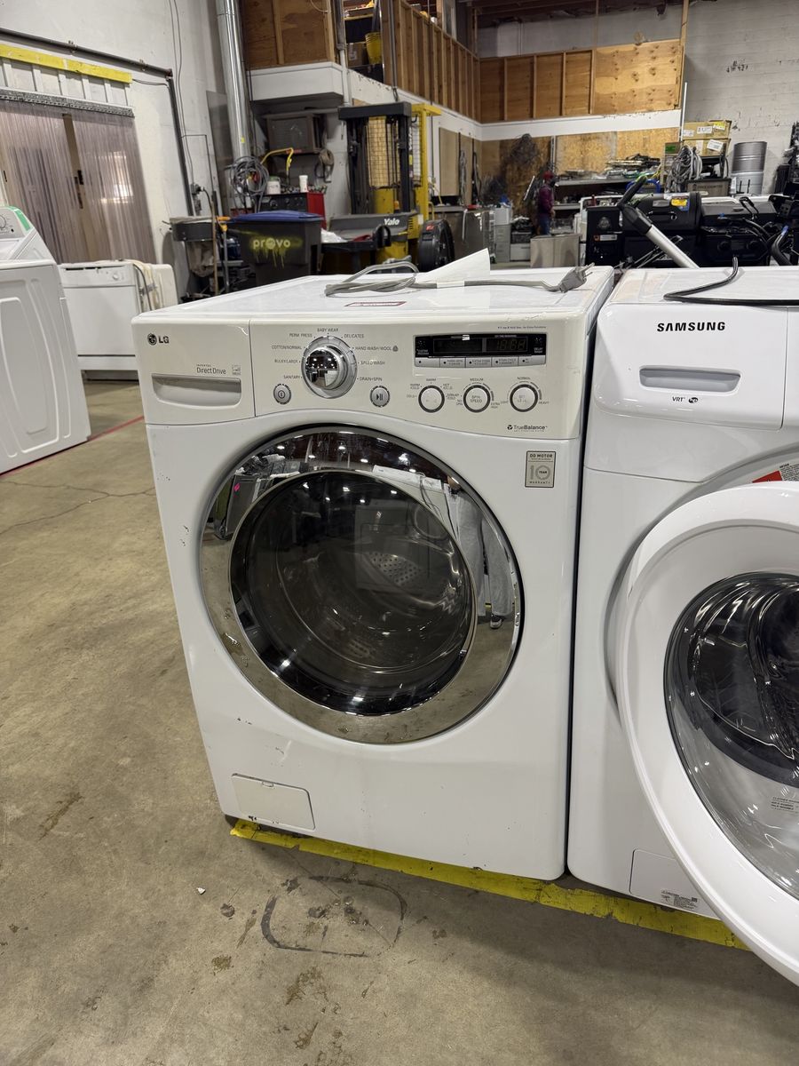 LG Direct Drive Front Load Washer - White, TrueBalance System
