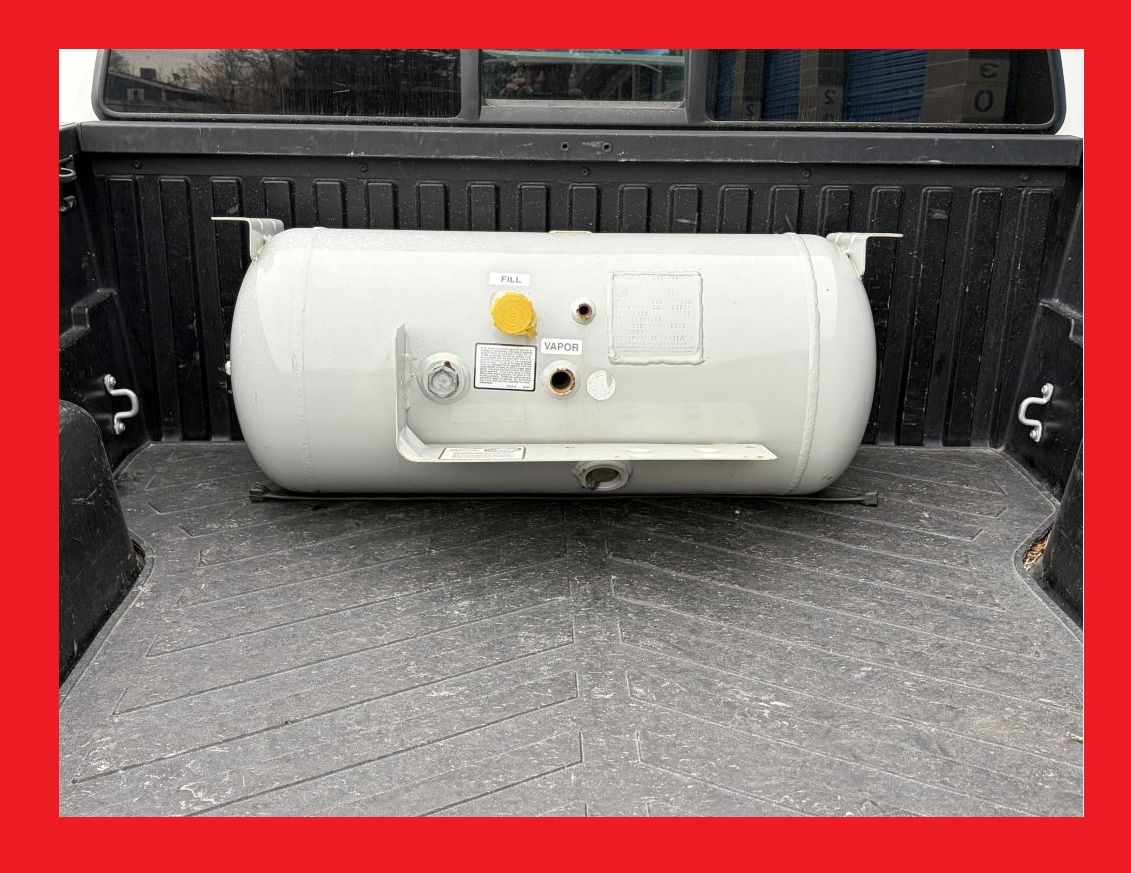 Manchester 20.3 gallon RV Van Trailer Horizontal Propane LP Gas Cylinder ASME Steel Tank #6826