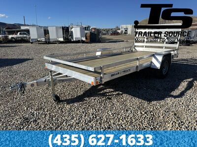 7x14 Bear Track BTU-W Aluminum Utility Trailer - 3.5K GVWR - Side Rails