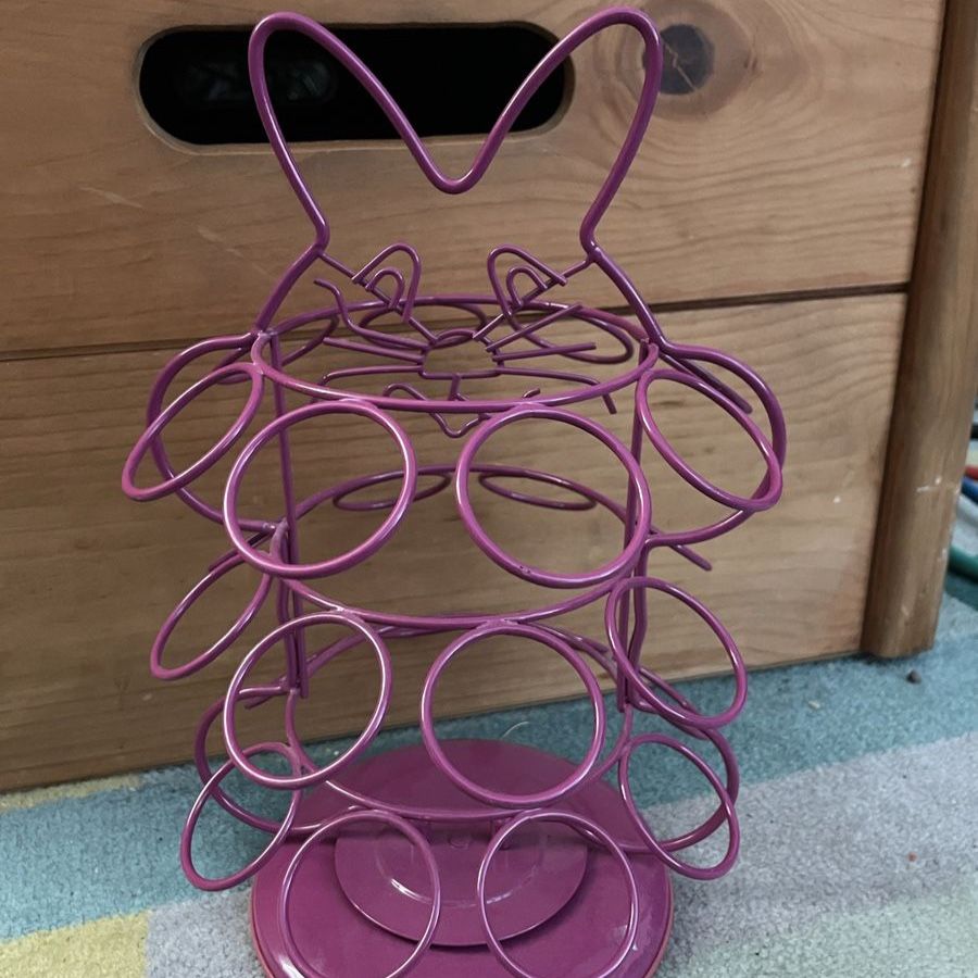 Pink Bunny Spice Rack // Spinning Earring Display