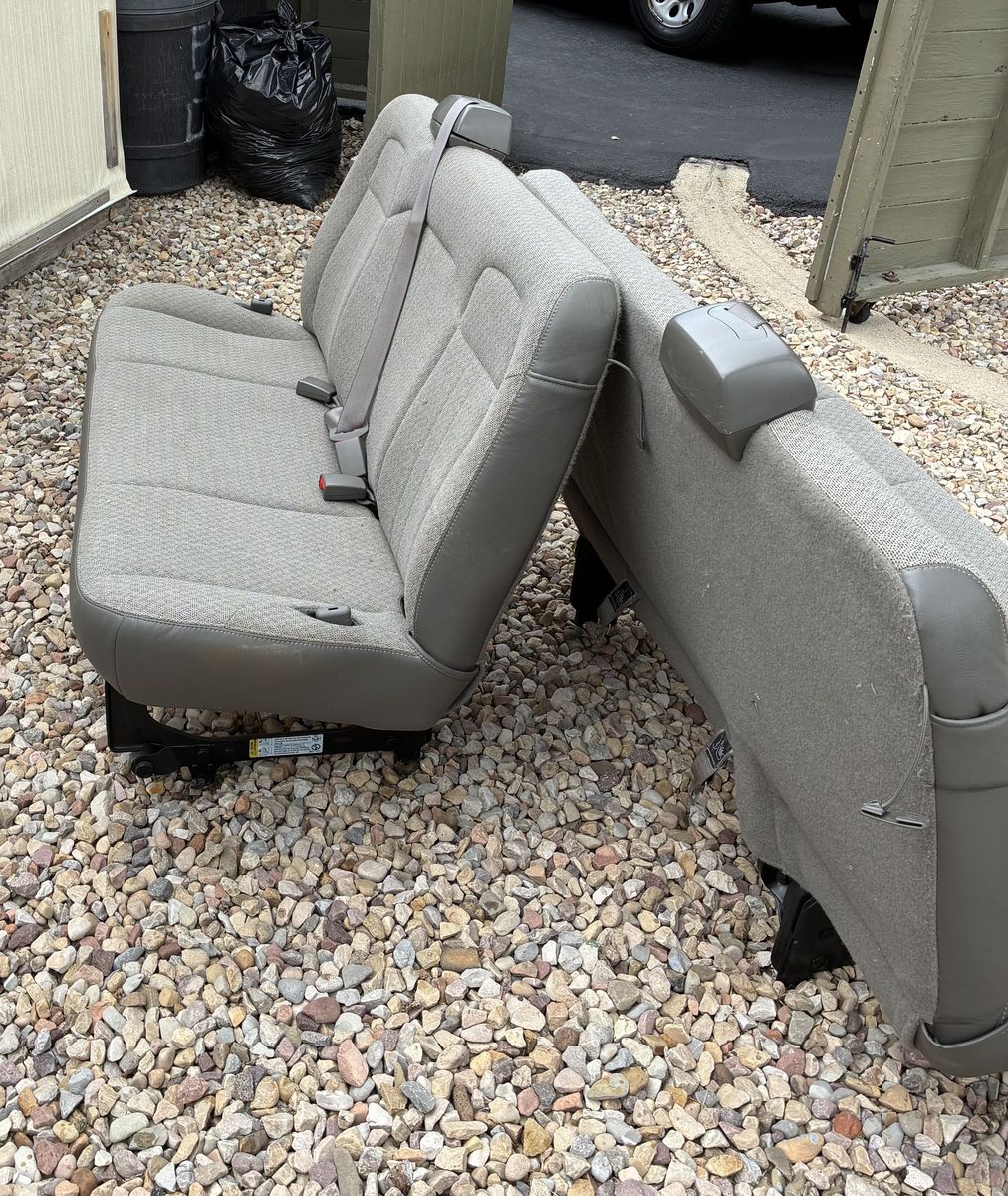 2 van bench seats with seatbelts FREE