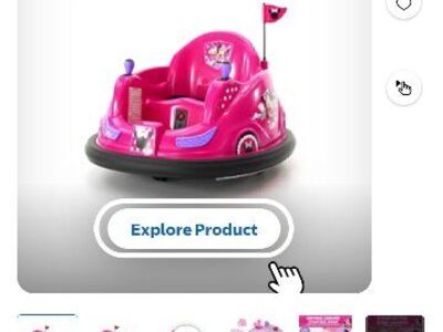 Minnie mouse bumper car