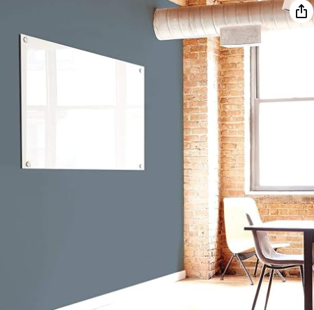 Quartet Dry Erase Board, Magnetic Whiteboard 4' x 3', Glass Board for Wall, Infinity, Brilliance White (G24836W)
