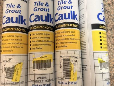 New. ColorFast Tile & Grout Caulk Siliconized Acrylic 10.3 fl. oz. - Set of 4