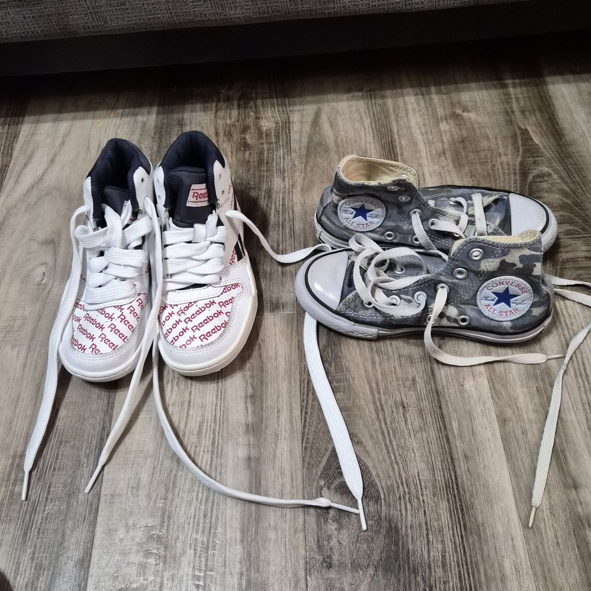 toddler size 11 converse and Reebok shoes