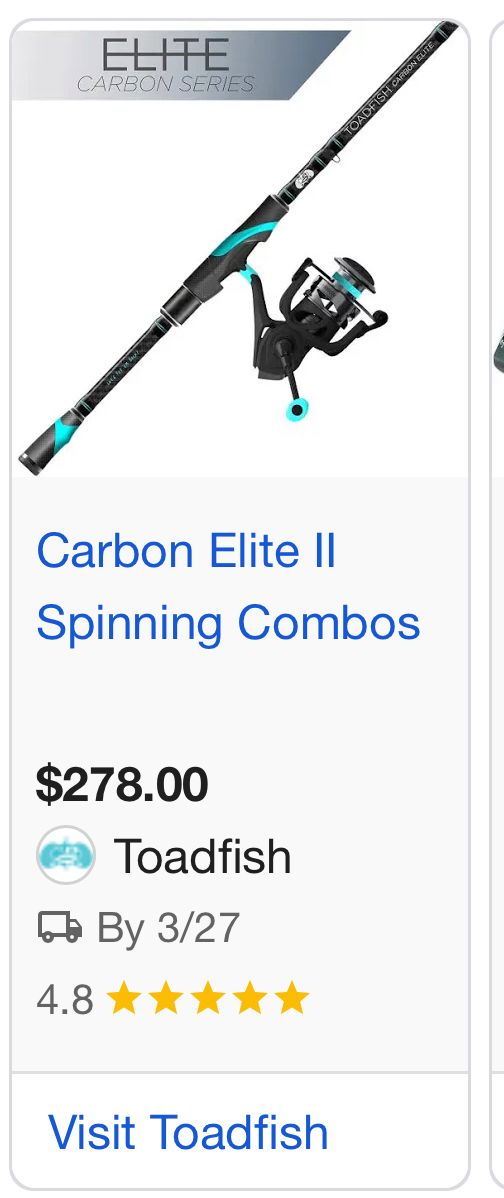 Toadfish spinning Reel Combo