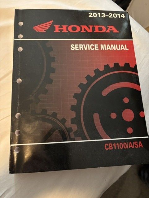 Honda Motorcycle Service Manual for CB1100 Years 2013-2014