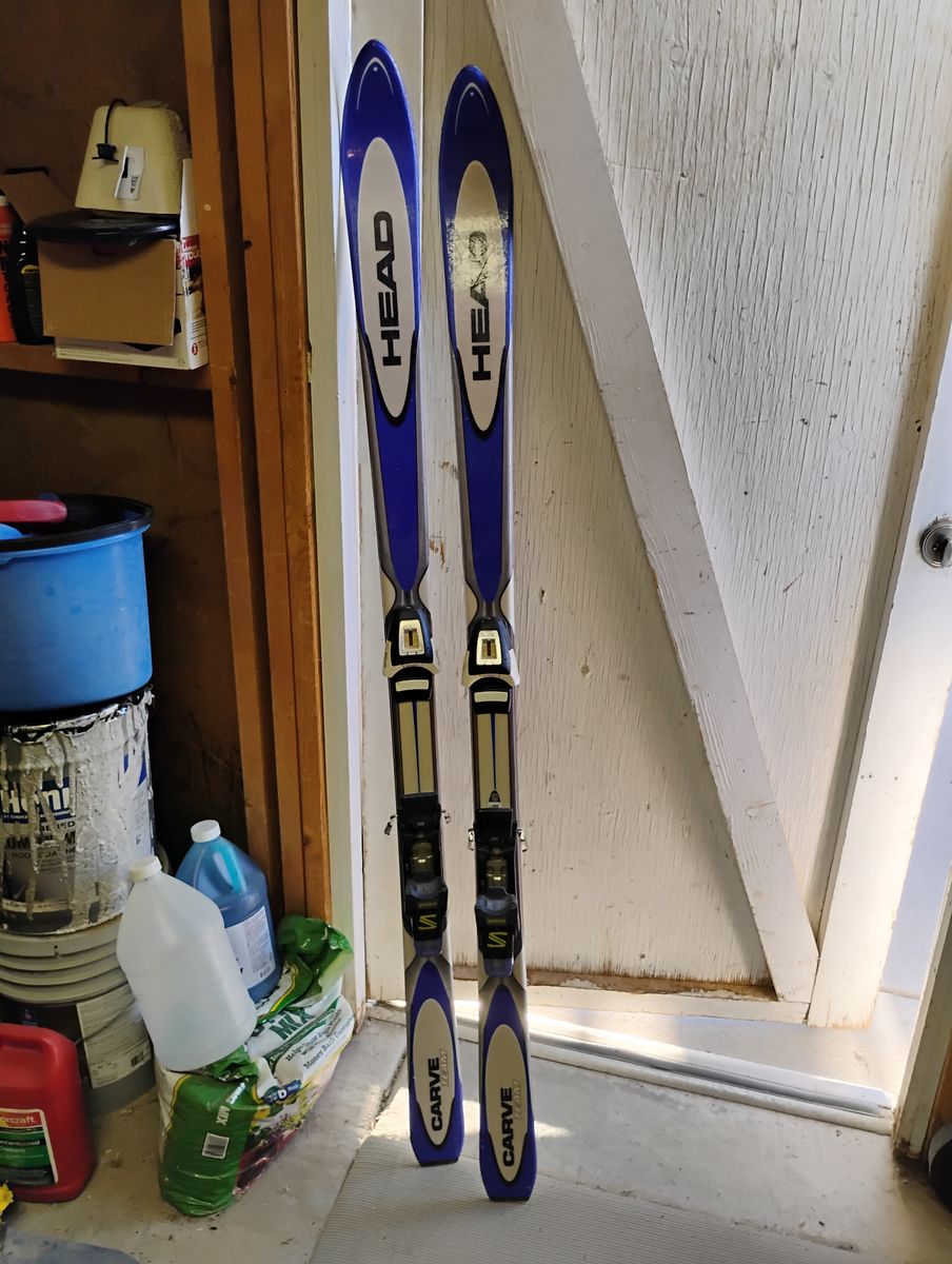 Head Carve Olympic used on team Jr. Jap skis, poles, Solomon titanium boots