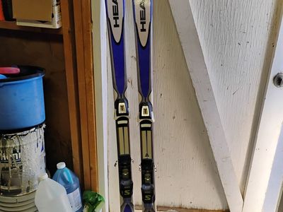 Head Carve Olympic used on team Jr. Jap skis, poles, Solomon titanium boots