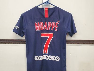 Rare Mbappe #7 Soccer Jersey - Youth Large
