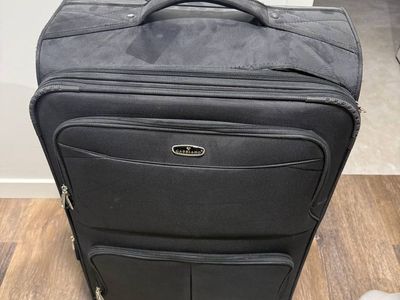 Gabbiano black 3 piece luggage set