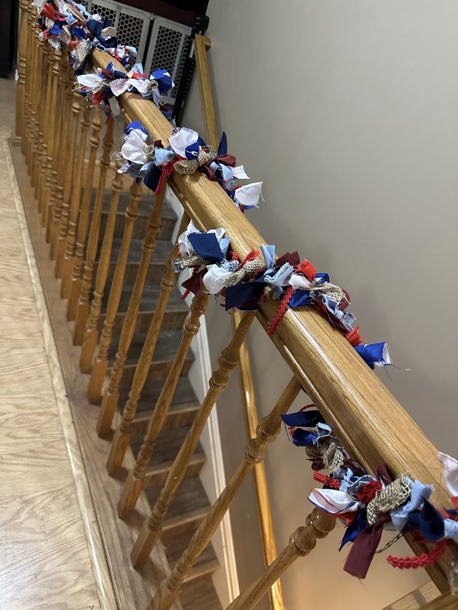 4th of July Lighted Garland Decoration