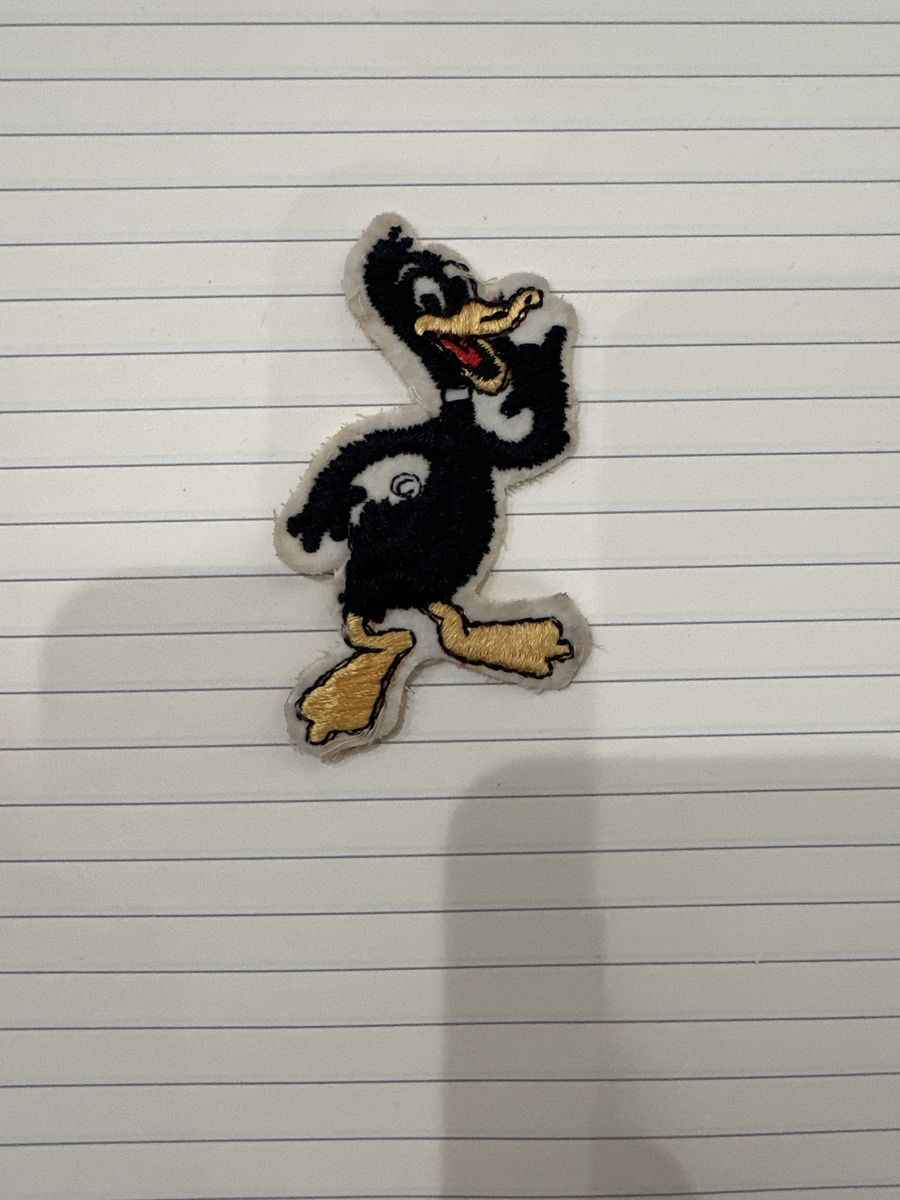 Vintage 1970s Daffy Duck Patch Embroidered