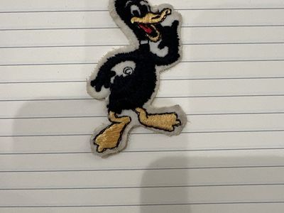 Vintage 1970s Daffy Duck Patch Embroidered