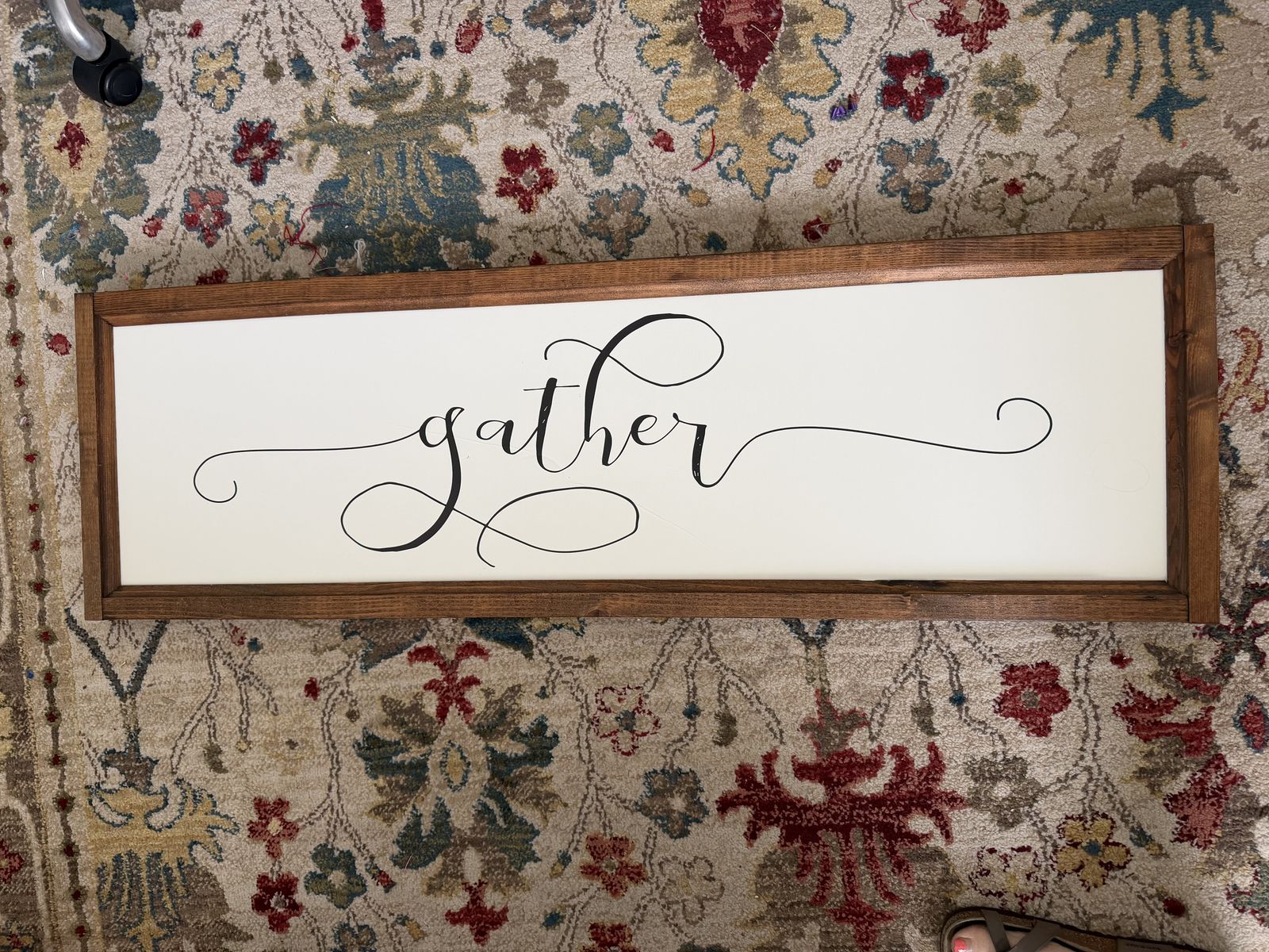 Large Farmhouse "Gather" 45 x14 inches