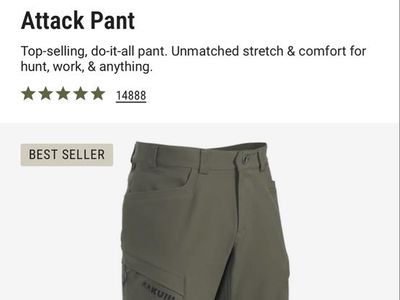 Kuiu Attack pants 36S new with tags