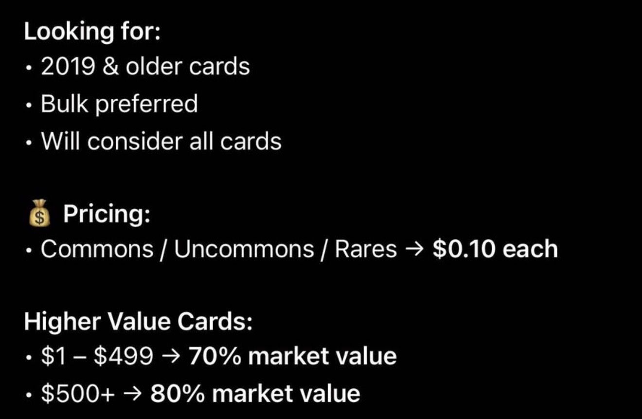 ISO buying Pokemon cards