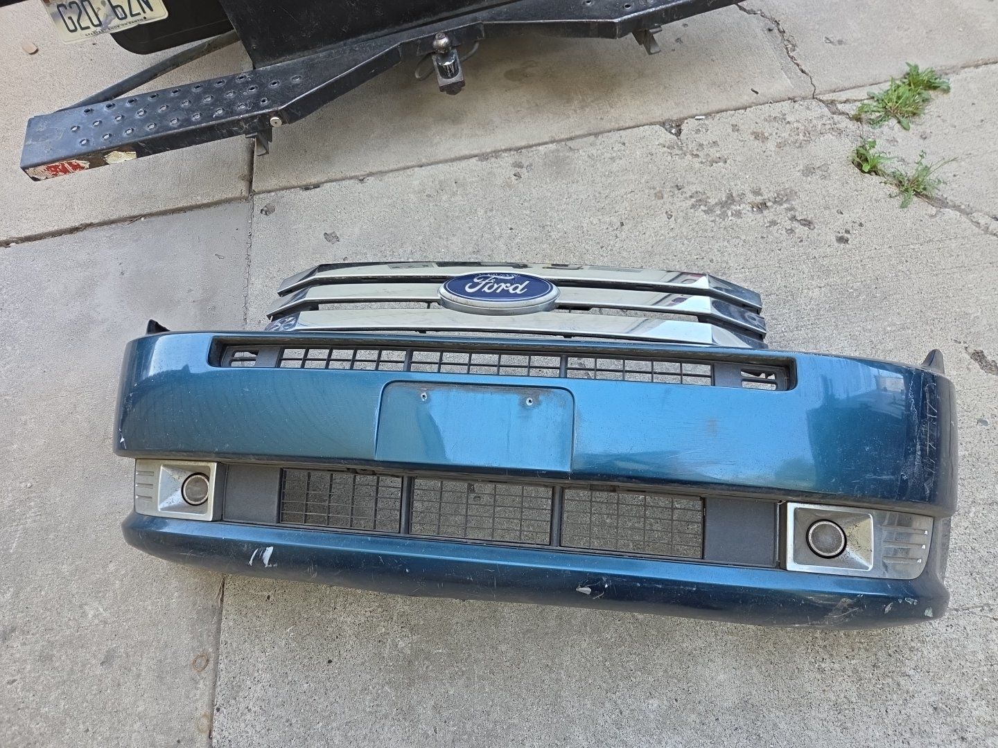 2007-10 ford edge front bumper, grille and fog lig