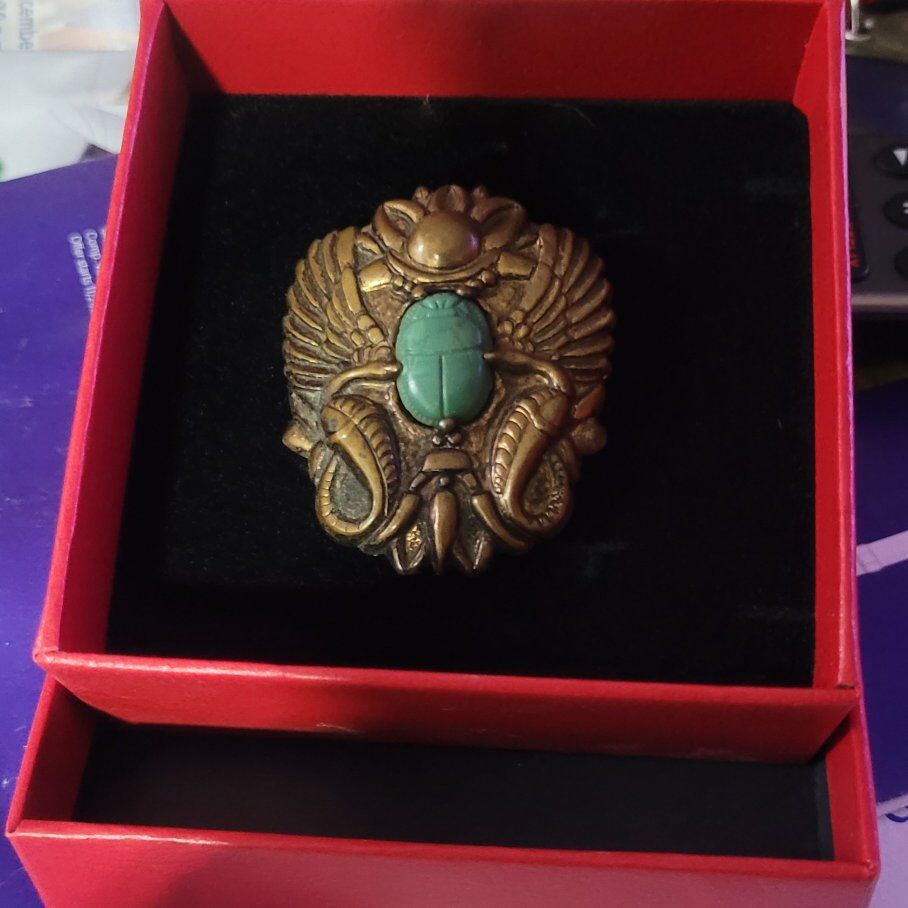 1930S scarab broach