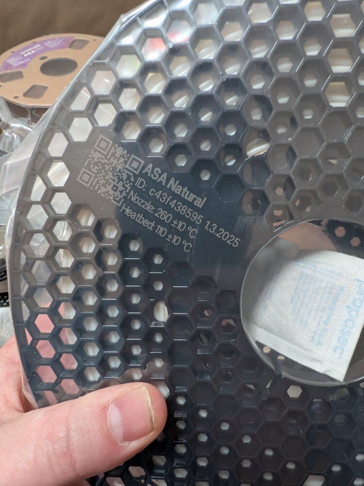 prusa ASA natural prusament 3D printer filament