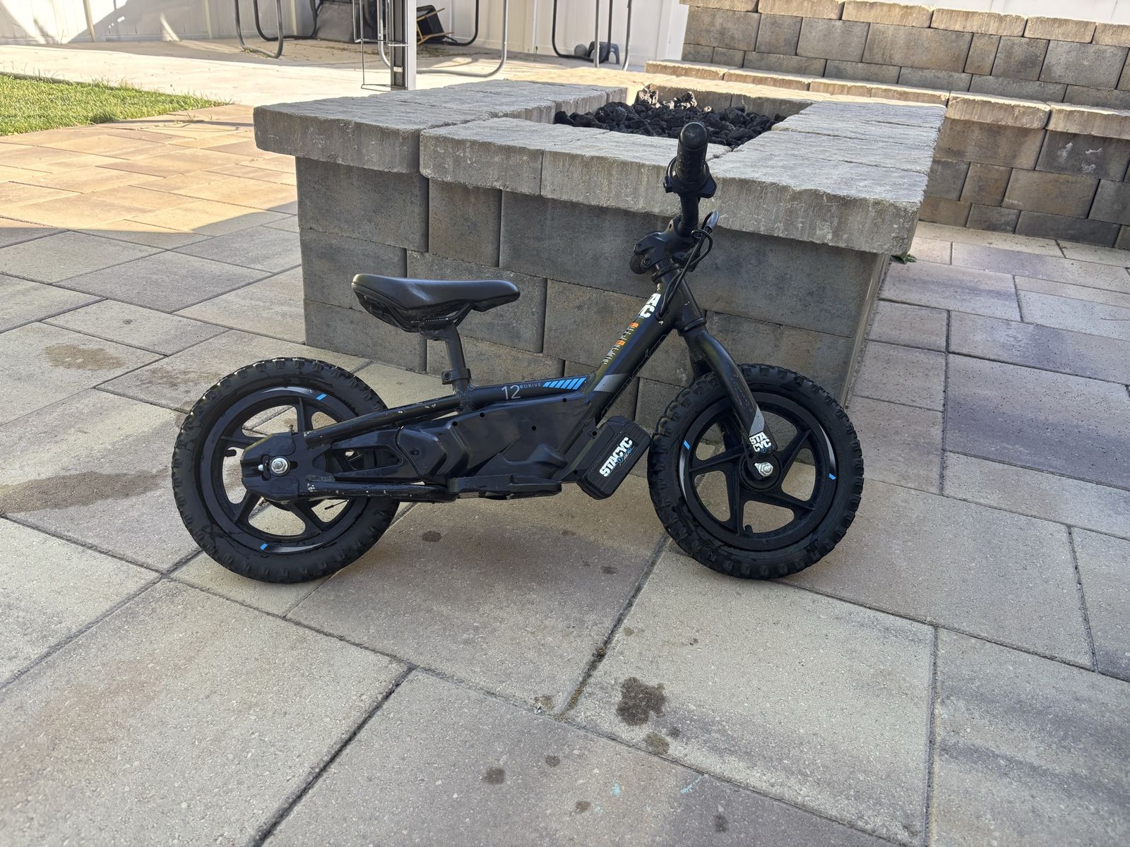 STACYC 12eDrive Kids Electric Balance Bike - Black, 12" Wheels, Lightly Used