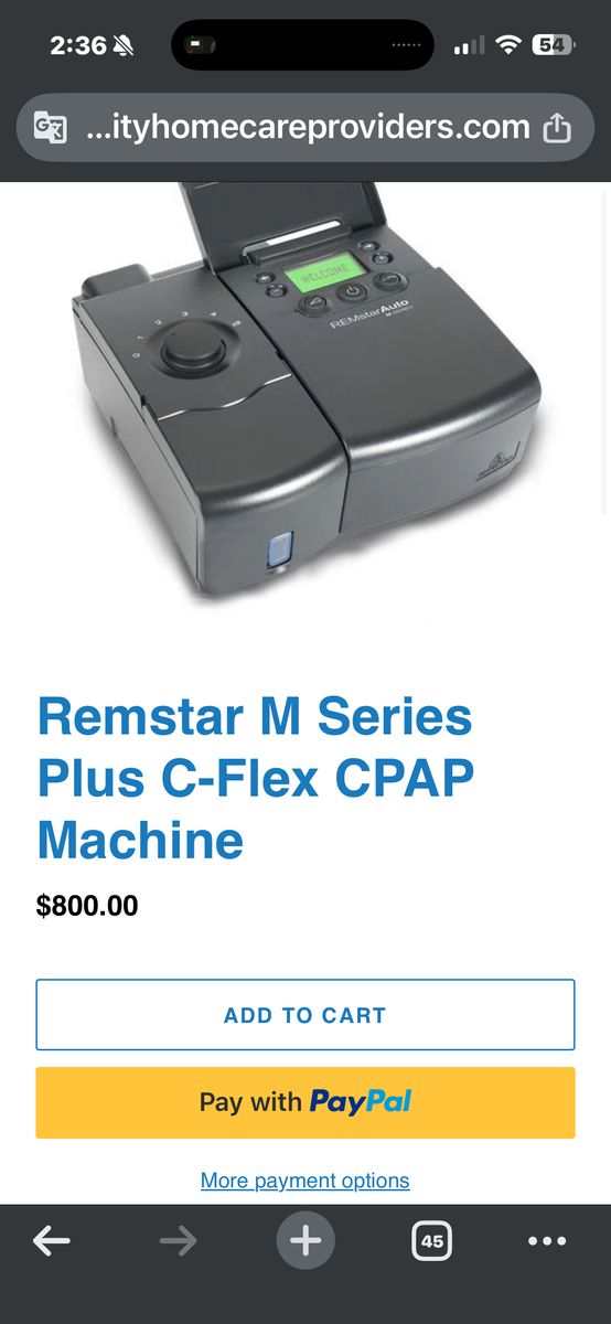 Remstar M Series Plus C-Flex CPAP like Resmed