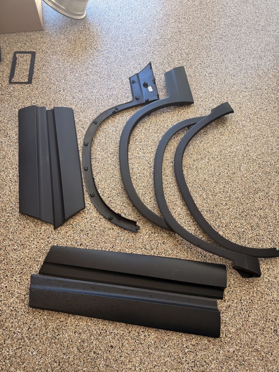 2026 Honda Ridgeline Black Fender Flares & Side Skirts Trim Set - Universal Fit for Automotive Exterior Styling