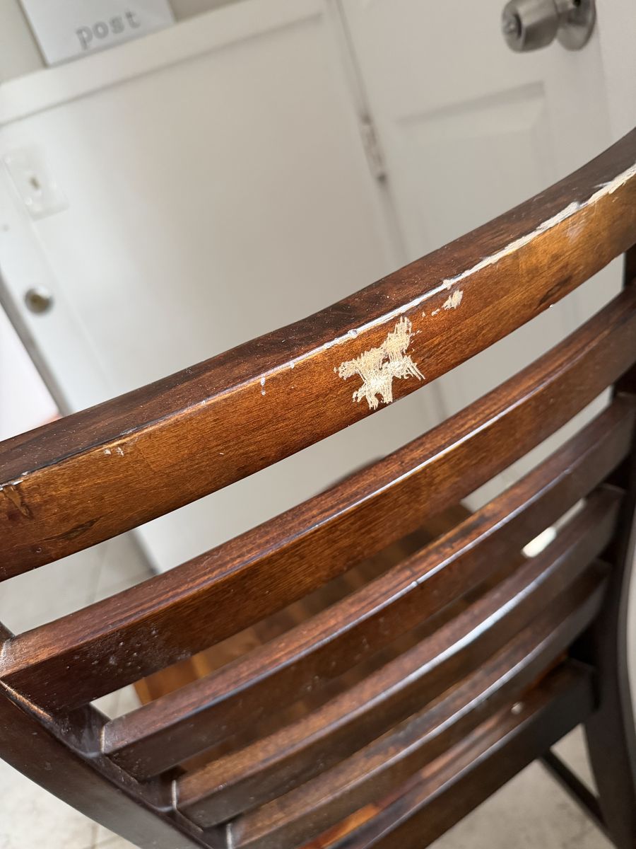 Solid wood counter-height bar stools