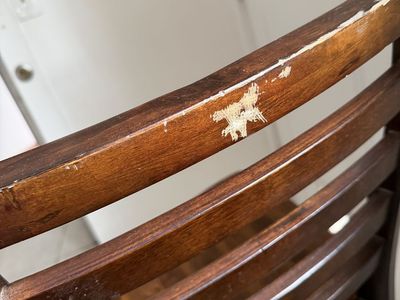 Solid wood counter-height bar stools