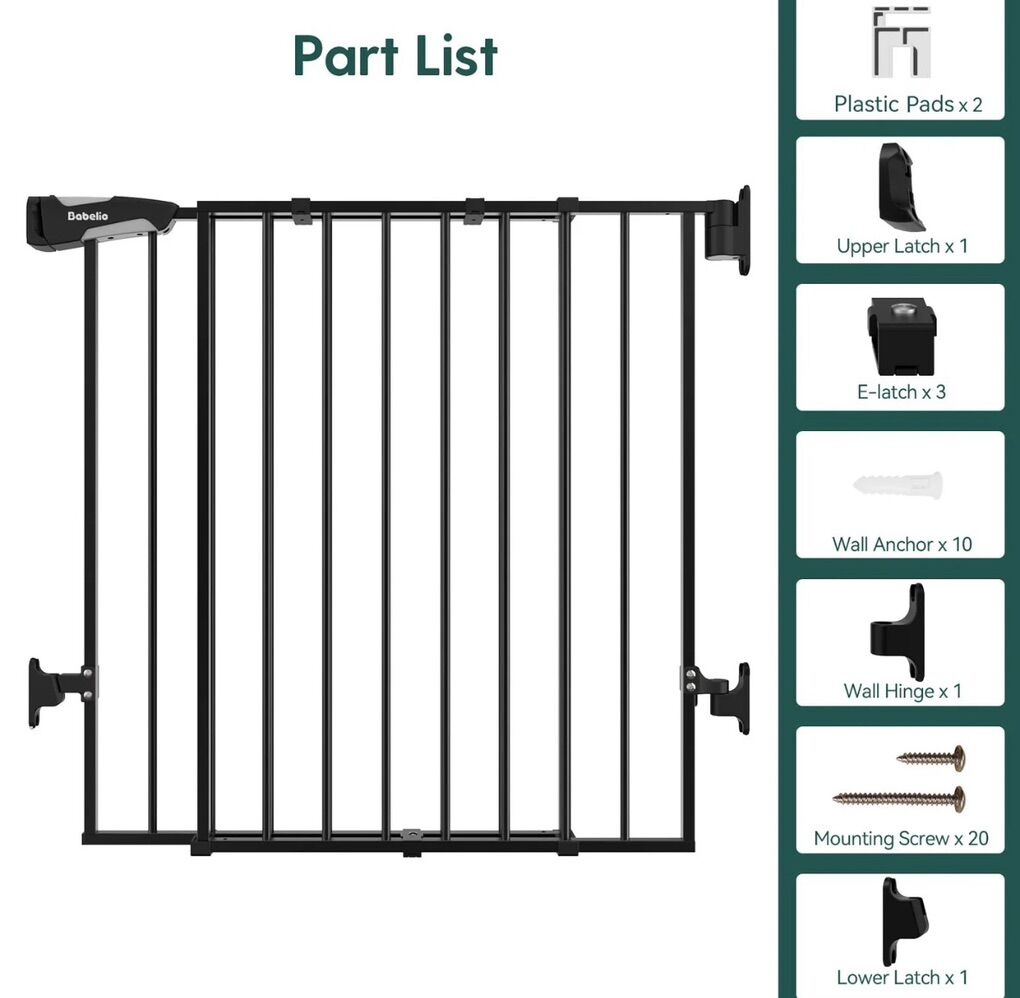 Baby Gate 26x43 W 28 H - New In Box