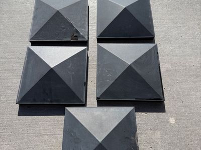 Post Caps For fence deck or rail. Metal.