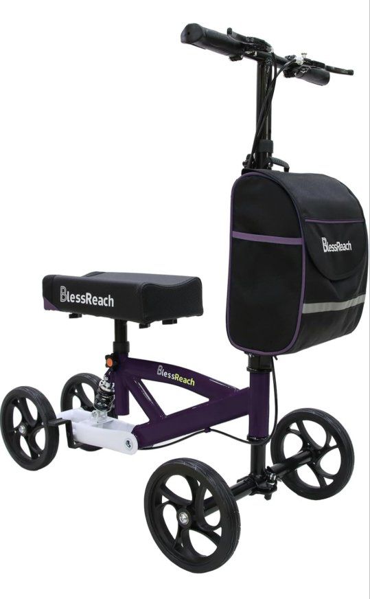 BlessReach Knee Scooter for Adults for Foot Injuries, Dual Braking System.
Excellent Conditions! Almost New