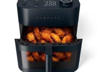 Chefman 8-Qt Air Fryer, 450 F, Quiet DC