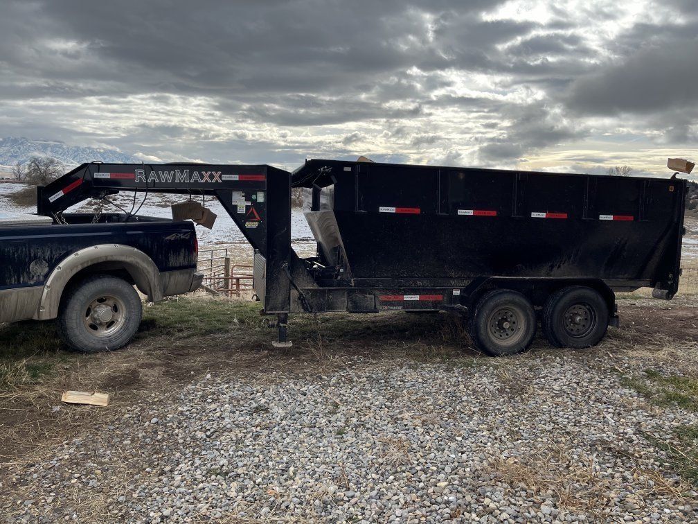 RawMaxx Roll-Off Dump Trailer with Container