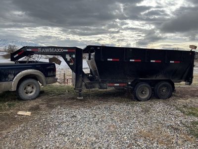 RawMaxx Roll-Off Dump Trailer with Container