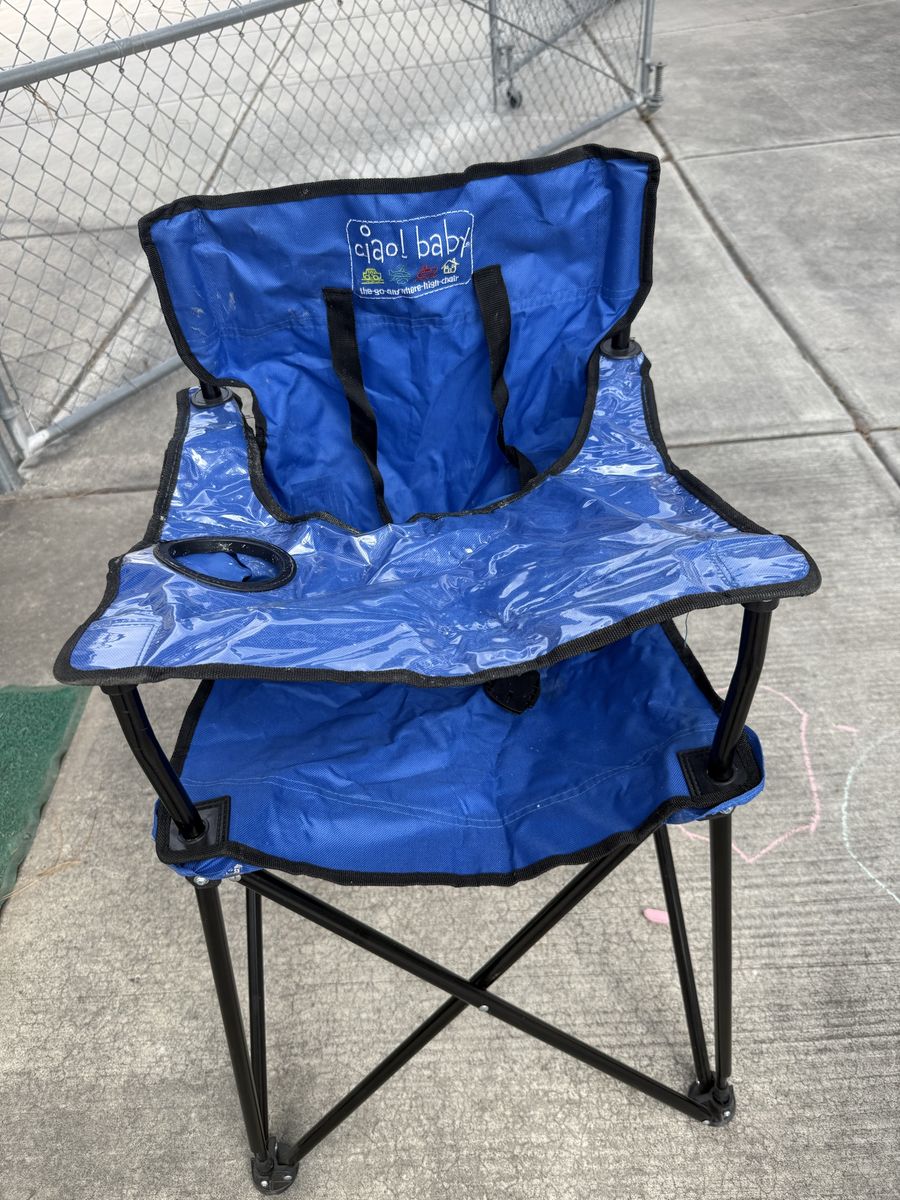 Ciao! Baby Portable Folding High Chair Blue