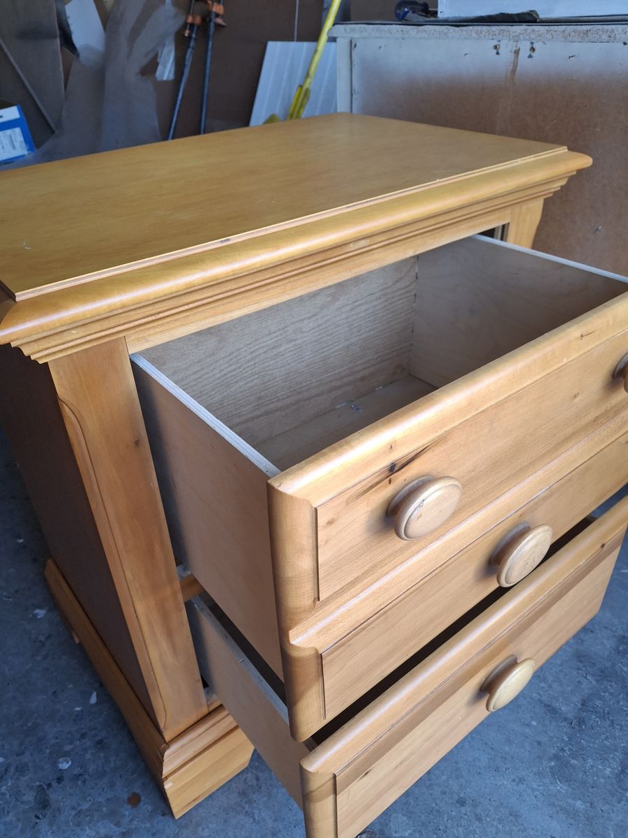 extra tall natural stain night stand/lorie