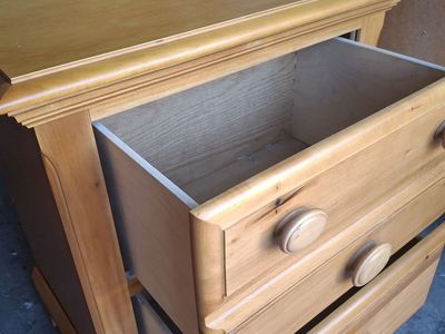 extra tall natural stain night stand/lorie