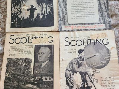 Vintage BSA Scouting Magazines 1932 Lot of 4 Boy Scouts of America