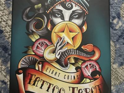 Eight Coins' Tattoo Tarot Deck & Book Set by Lana Zellner - U.S. Games Systems