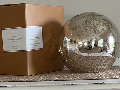 Pottery Barn 1990’s Antique Mercury Globe