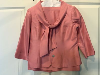 Talbots Petites Silk Top & Skirt Set Sz 6