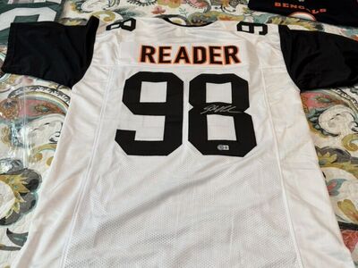New Signed Dj Reader Bengals JersEy